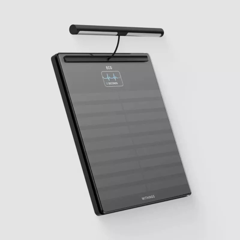 Báscula de persona electrónica Withings BODY SCAN Square Negro
