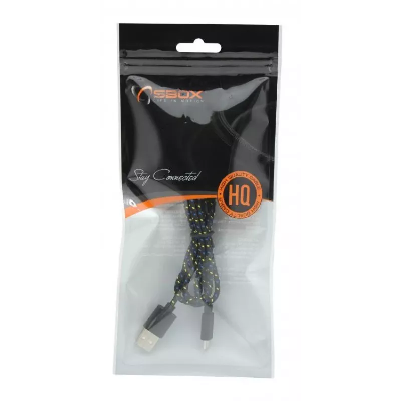 Sbox USB-1031B USB->Micro USB 1M negro