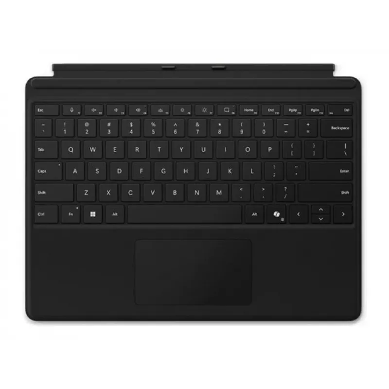 Microsoft Surface Pro 9/10 Type Cover teclado sin hueco para el Slim Pen, inglés internacional, negro