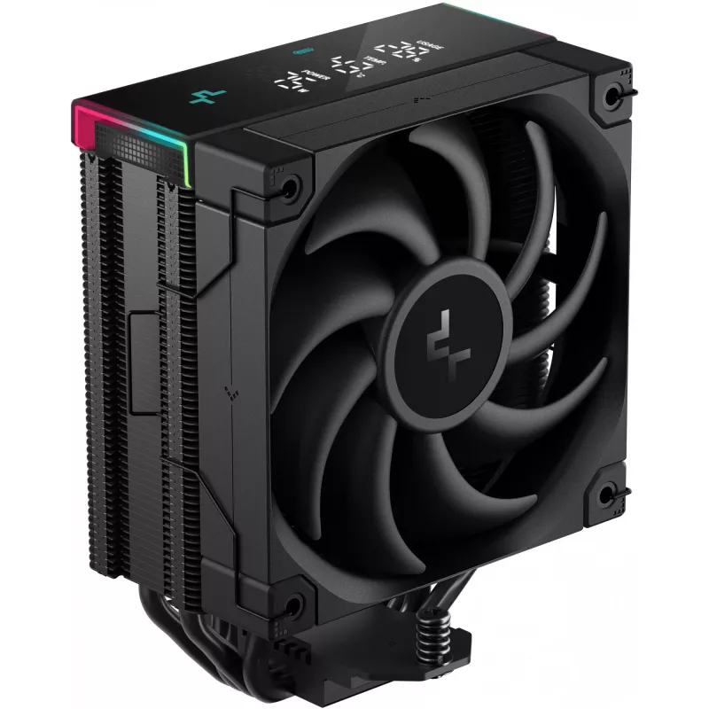 Disipador de aire DeepCool AK400 Digital PRO — ventilador 120 mm, PWM, 1850 rpm, FDB, compatible con LGA 1700/1200/115x/AM4/AM5, negro