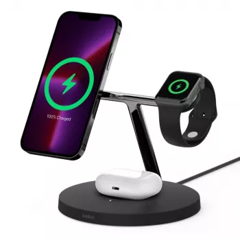 Auriculares Belkin WIZ017vfBK carga rápida inalámbrica interior negro