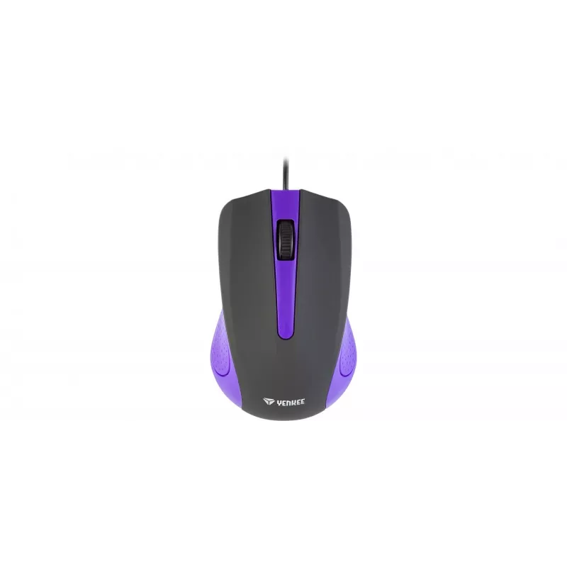 Ratón USB con cable, 3 botones, superficie engomada
