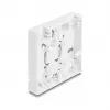 Roseta de conexión de fibra óptica DeLOCK 2 x SC simplex LC dúplex blanca