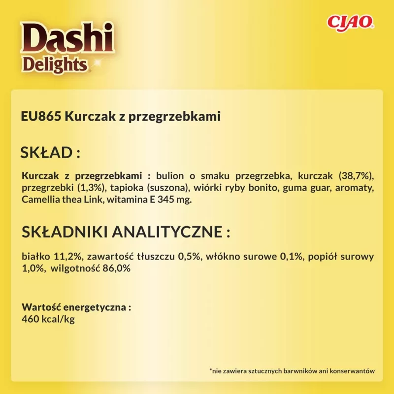 INABA Dashi Delights pollo con vieira en caldo - snack para gatos - 70 g