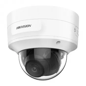 Cámara de vigilancia IP tipo domo Hikvision DS-2CD3786G2-IZS 4K 3840×2160, 2,7–13,5 mm varifocal, montaje en techo, interior/exterior, blanco