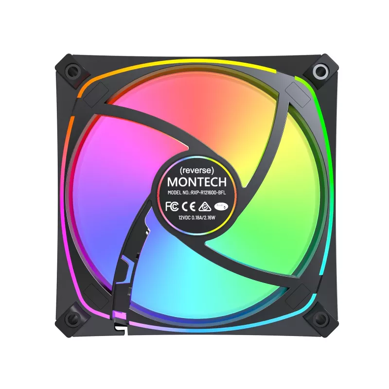 MONTECH RX120 PRO negro 120mm ARGB pack de 3