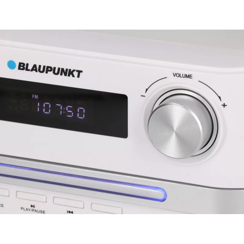 Microcadena de audio para el hogar BLAUPUNKT MS16BT 15 W, CD/USB/MP3, Bluetooth, FM RDS, blanca