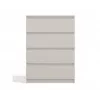 Cómoda Top e Shop MALWA M4, 4 cajones, crema, 700×970×400 mm, laminado