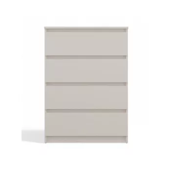 Cómoda Top e Shop MALWA M4, 4 cajones, crema, 700×970×400 mm, laminado