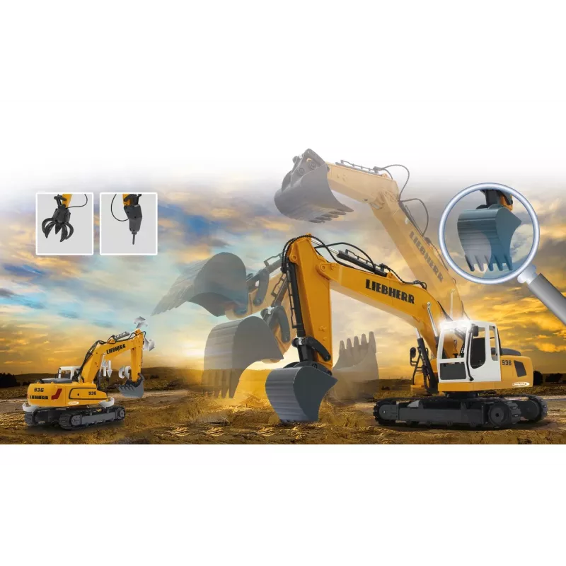 JAMARA Liebherr R936, excavadora, 1:20, 8 años, 1,22 kg