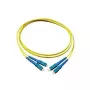 Cable de fibra óptica dúplex para conexión monomodo SC / SC, 9/125, longitud: 10 m, Good Connections® (LW-910SC)