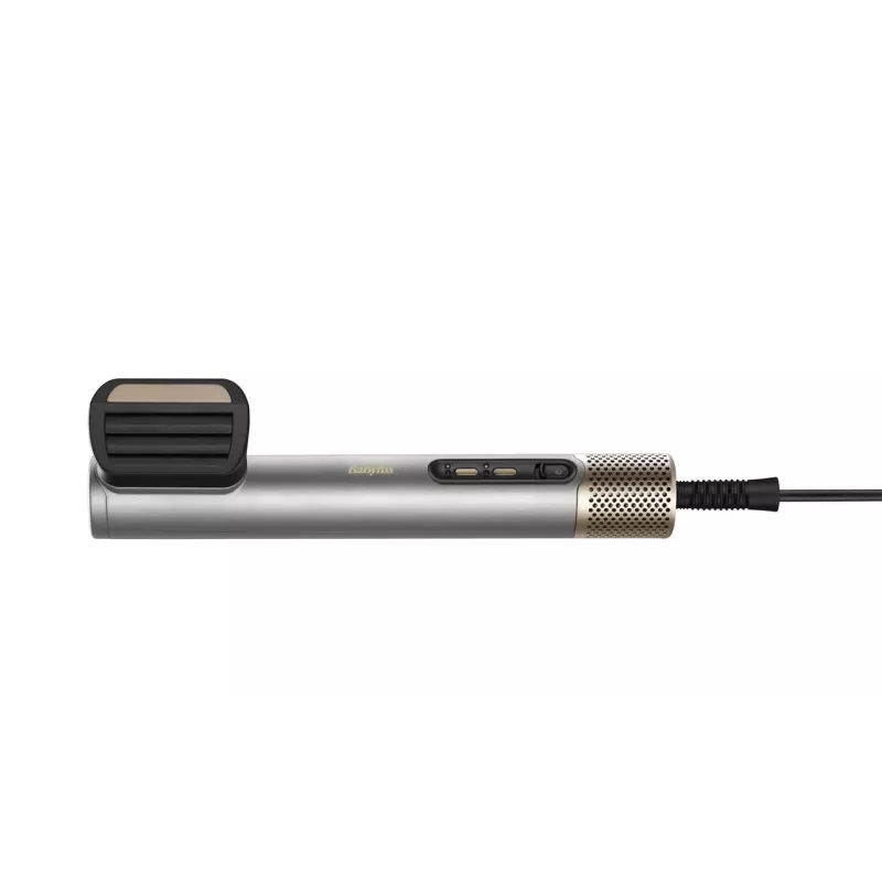 Set de estilismo BABYLISS AS6555E — tecnología Airflow, 4 niveles de calor, cable de 2,5 m, plateado/oro