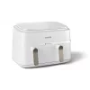 Freidora Philips serie 3000 NA353/10 doble 9 L de pie 2750 W freidora de aire plata, blanco