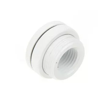 Accesorio de refrigeración BitsPower BP-DWWP-C04 — latón, acabado blanco para refrigeración líquida de PC