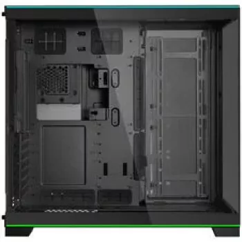 Bundle de caja para PC Lian Li O11 Dynamic EVO RGB, semitorre, ARGB, cristal templado + 6x ventiladores UNI FAN SL-INF Reverse Blade - negro