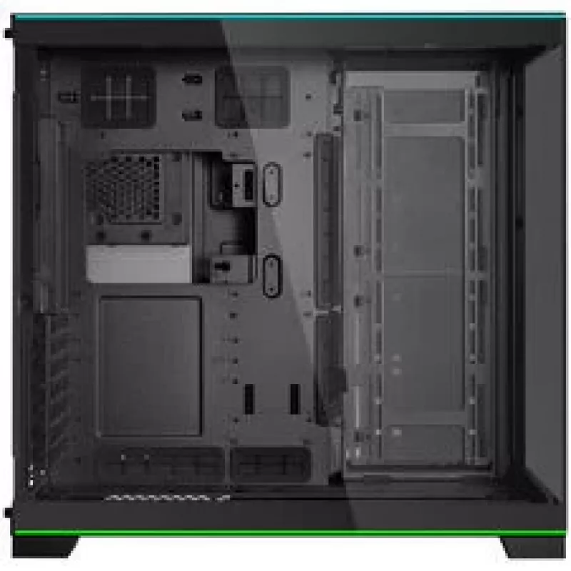 Bundle de caja para PC Lian Li O11 Dynamic EVO RGB, semitorre, ARGB, cristal templado + 6x ventiladores UNI FAN SL-INF Reverse Blade - negro