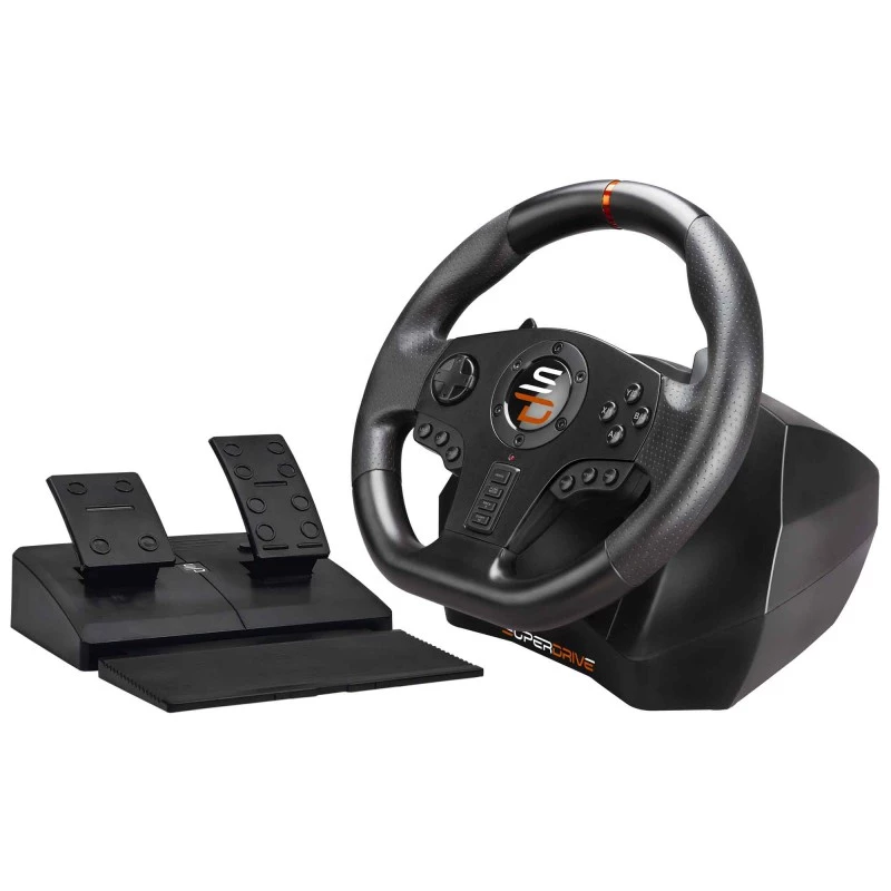 Volante + pedales gaming Subsonic SA5595-PC negro USB
