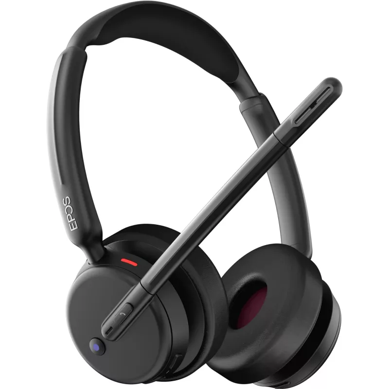 Epos Impact 500, Auricular binaural (ambos oídos), Bluetooth ANC, certificado MS Teams, incl. Dongle USB-C con adaptador USB-A
