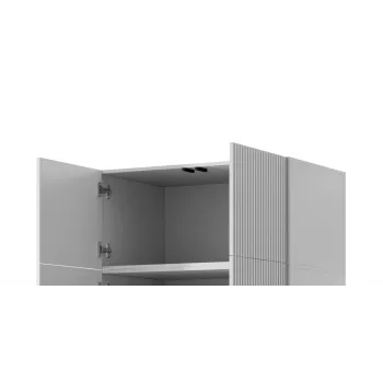 Armario ropero cama meble PAFOS 2D BASE 90×55,5×45 cm blanco mate, 2 puertas