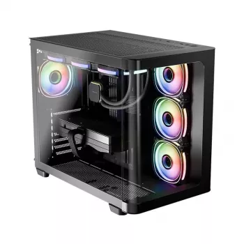 Caja de ordenador LC-Power LC-8001B-ON Midi Tower Negra