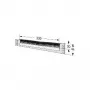 Pasacables para rack apraNET 19 pulgadas 1U RAL 7035 – tapa de entrada de cables para rack 19 pulgadas 1U