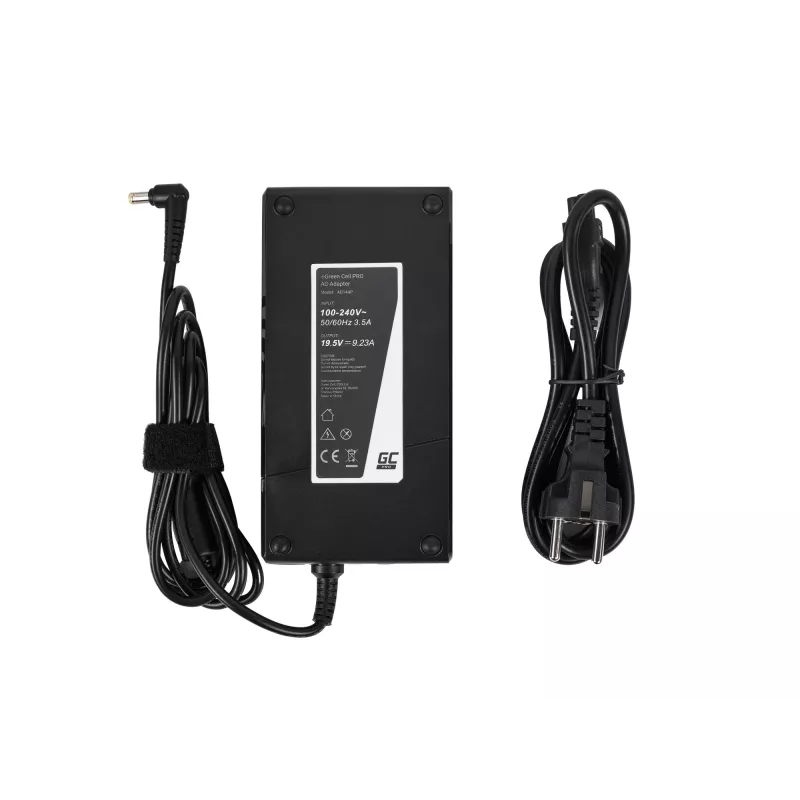 Cargador Green Cell PRO AD144P 180 W 19,5 V 9,23 A para Acer Aspire V15/V17 Nitro VN7, negro