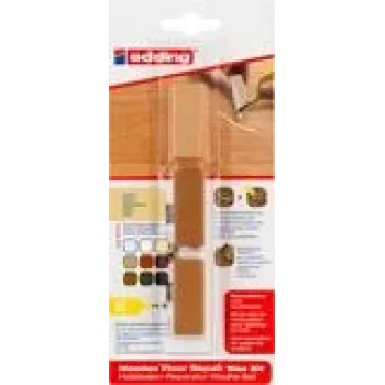 Set de cera de reparación Edding 8902 haya – cera para reparar superficies de madera de haya, set de barras