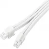 Cable de extensión de alimentación SILVERSTONE EPS 12V 8 pines (30 cm) blanco SST-PP07E-EPS8W-V2