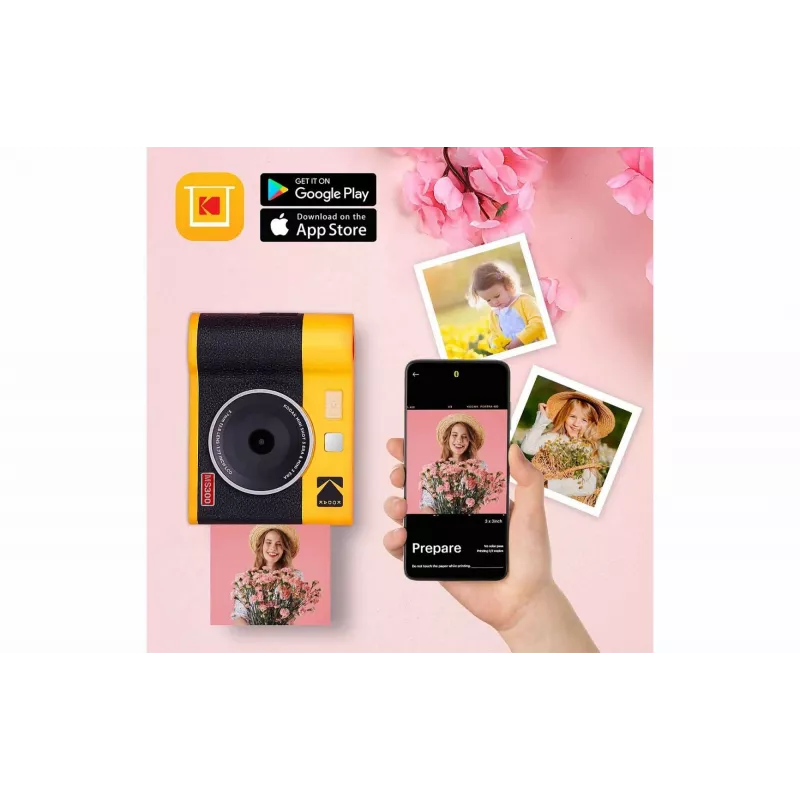 Cámara instantánea Kodak Mini Shot 3 Era – negra, tecnología de impresión 4Pass