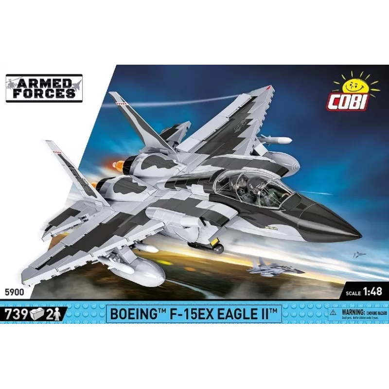 Bloques de construcción Cobi Boeing F-15EX Eagle II set de modelo COIB-5900, kit de escala coleccionable