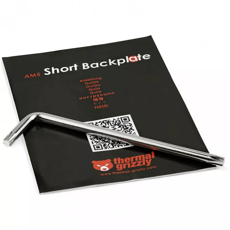 Backplate Thermal Grizzly TG-SB-R7000 aluminio policarbonato negro