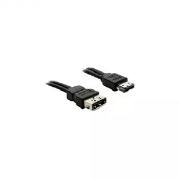 Cable de extensión Power Over eSATA DeLOCK 84389 1 m conector macho-hembra negro