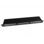 Panel de conexiones para rack Gembird Cablexpert 1U Cat5e negro