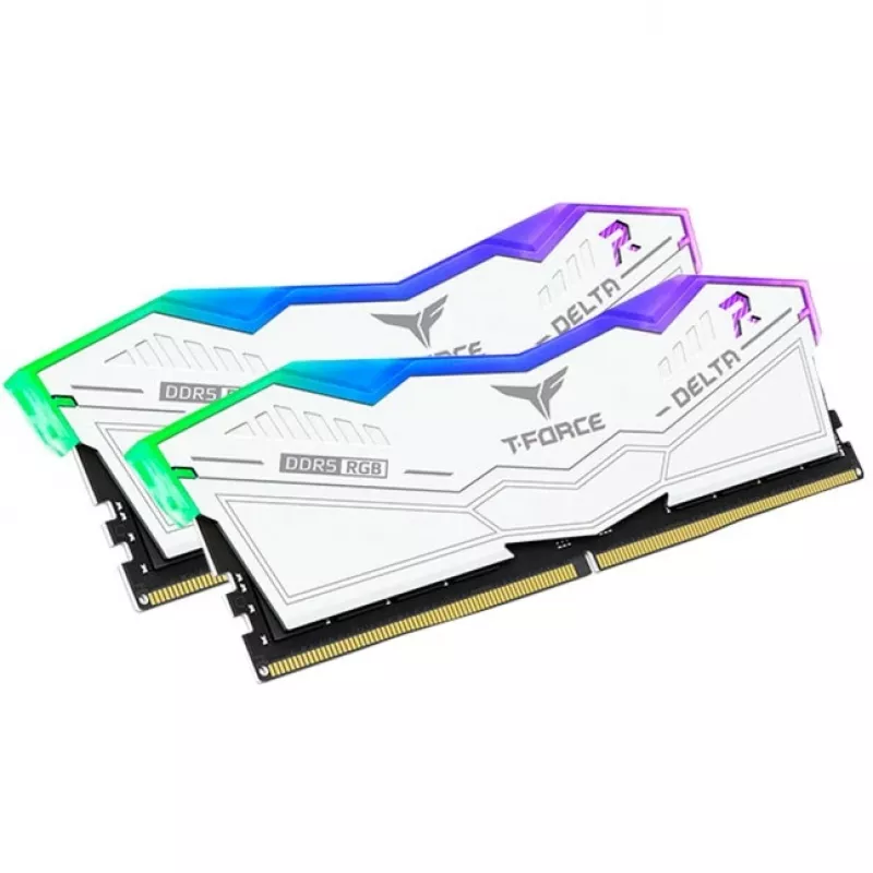 DIMM 64 GB DDR5-6000 (2x 32 GB) Dual-Kit, memoria blanca, FF4D564G6000HC38ADC01, Delta RGB, INTEL XMP