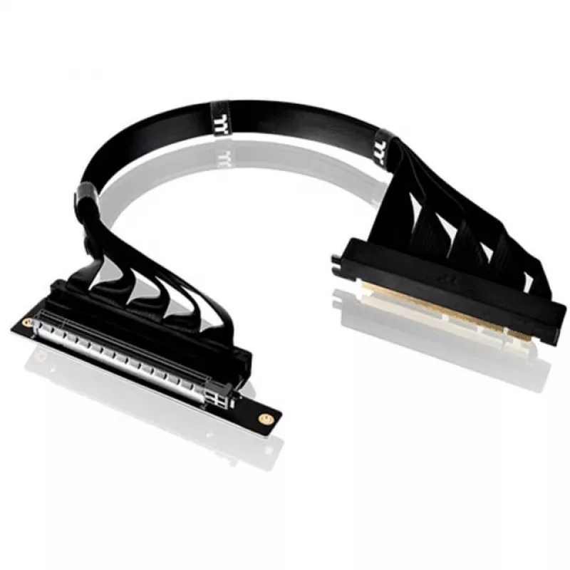 Thermaltake cable riser PCI-E 4.0 doble de 90 grados, 40 cm, negro