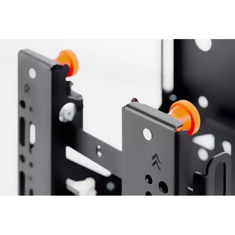 Soporte de pared EDBAK | VWPOP40 Soporte Pop-Out para videowall con cierre rápido | 19-43 pulgadas | Capacidad máxima de carga 25 kg | Negro