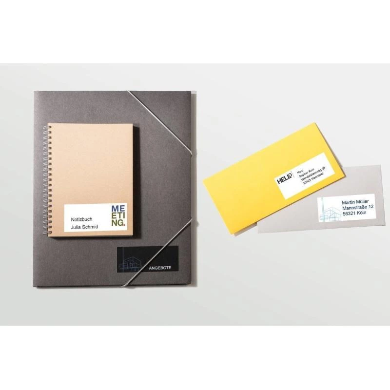 Etiquetas autoadhesivas rectangulares Avery 3481 permanente blanco 2100 uds.