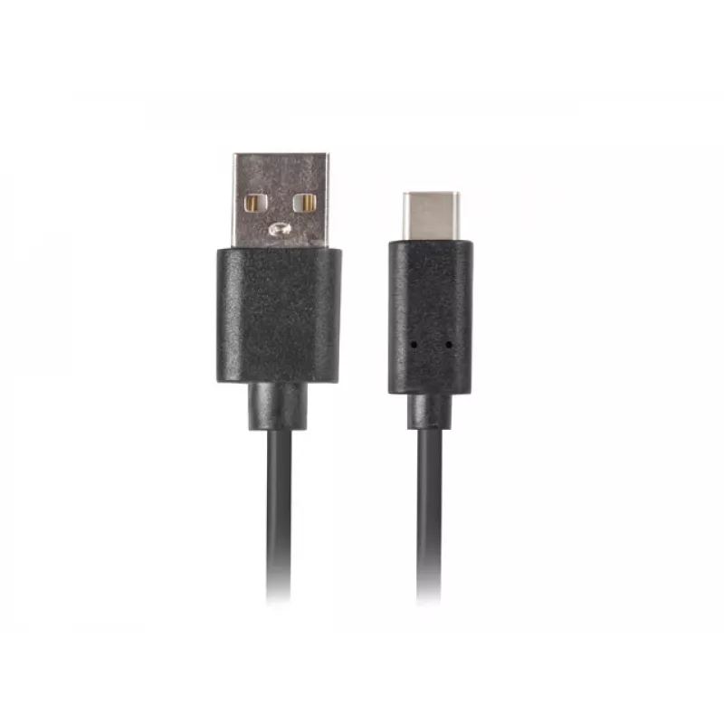 Cable USB 2.0 LANBERG CA-USBO-20CU-0010-BK — USB A a USB C, 1 m, negro, 480 Mbit/s
