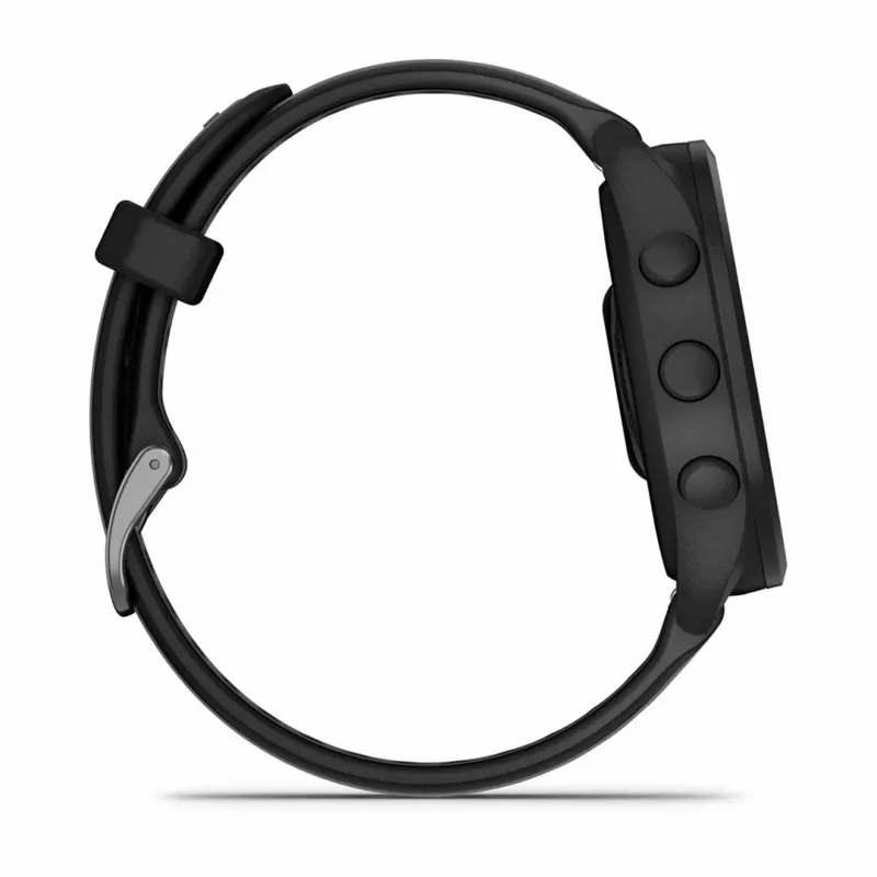 Garmin Forerunner 165 Music reloj deportivo GPS 43 mm, AMOLED 1,2" 390 x 390, 4 GB, correa de silicona, contorno de muñeca 126–203 mm, negro/gris pizarra (010-02863-30)