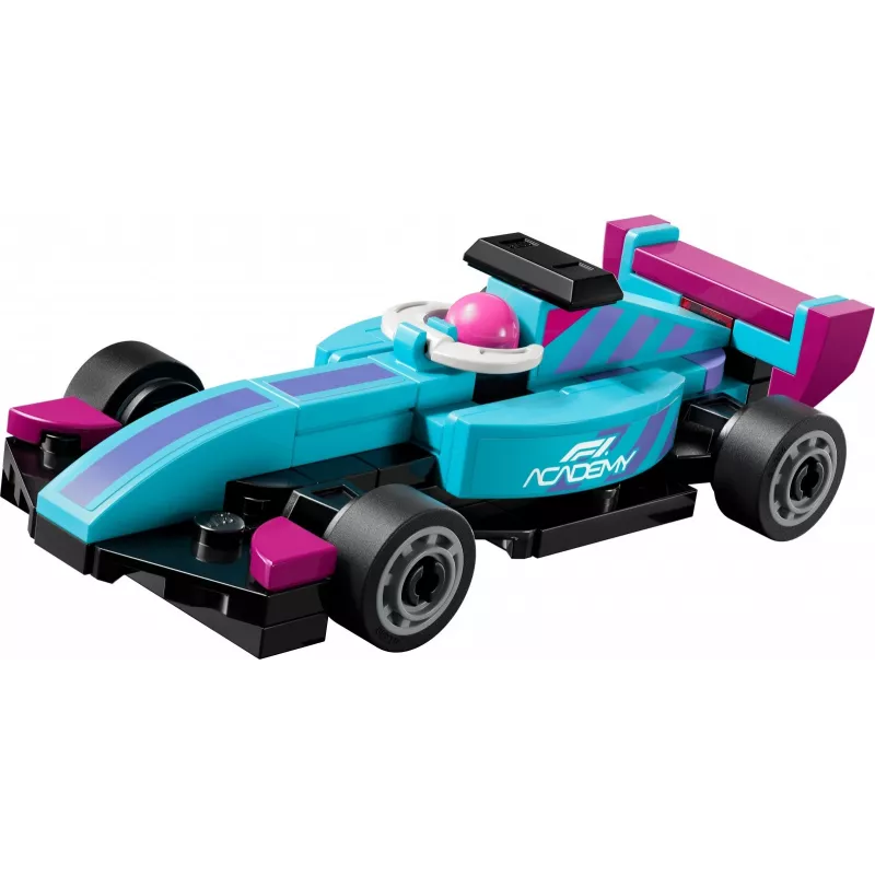 30734 Speed Champions F1 ACADEMY mini coche, juguete de construcción Polybag