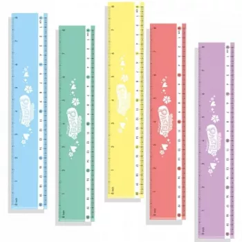 Reglas pastel Colorino 20 cm