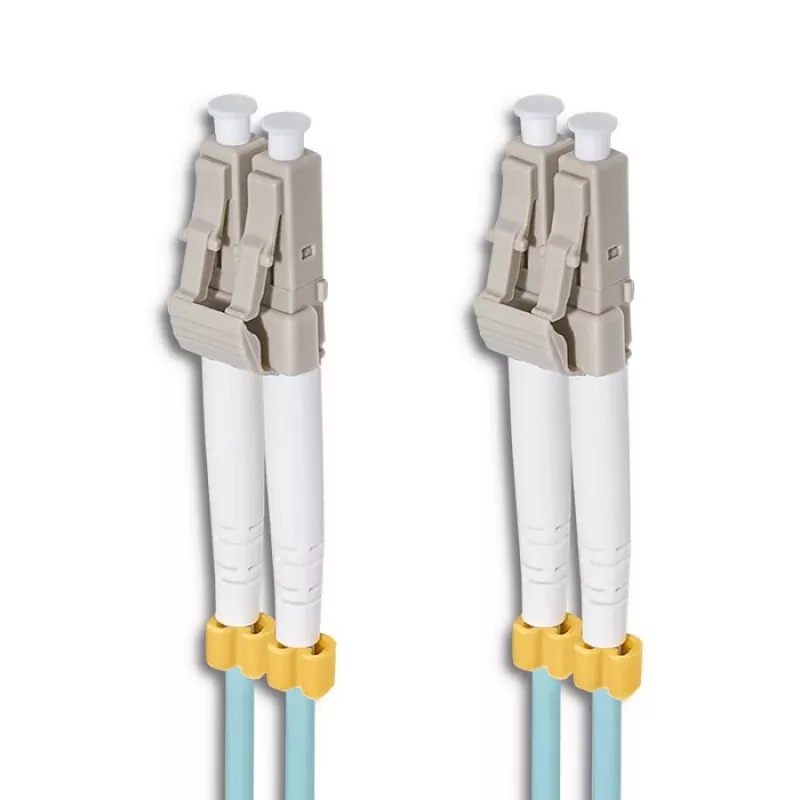 Qoltec - Cable de conexión - multimodo LC/UPC (M) a multimodo LC/UPC (M) - 1 m - fibra óptica - dúplex - 50/125 micrómetros - OM3 - libre de halógenos