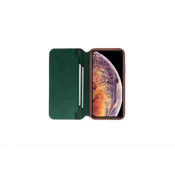 Funda tipo folio VixFox para Huawei P20 — funda protectora tipo folio verde bosque
