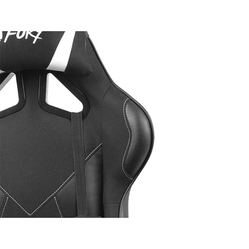 Silla gamer FURY Avenger L universal con asiento acolchado negra