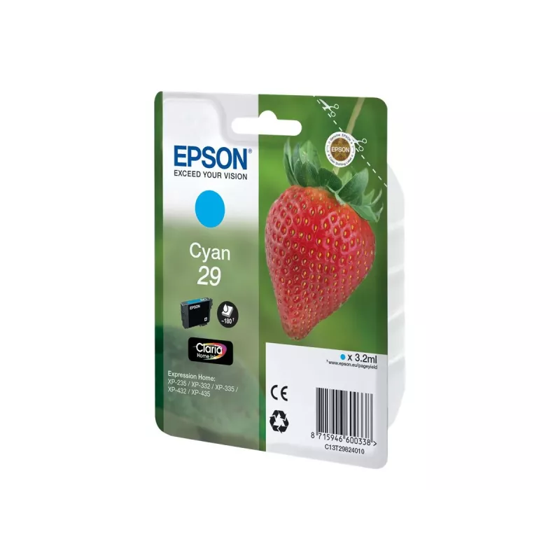 Cartucho de tinta Epson Strawberry 29 C 1 ud. original rendimiento estándar cian