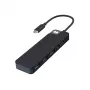 Hub USB-C HYPER HD4101BKGL – 5 puertos (USB-C, USB 3.2 Gen1 Type-A, HDMI 4K), 5000 Mbit/s, negro
