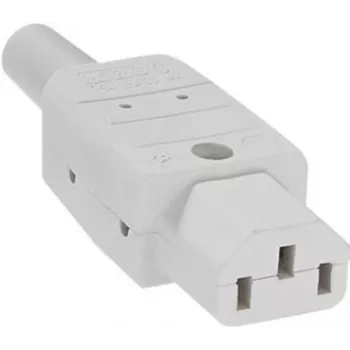 Conector de red C13 Bachmann 915.270 blanco