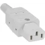 Conector de red C13 Bachmann 915.270 blanco