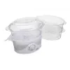 Vaporera Adler AD 633 3 cestas de libre instalación 800 W blanca