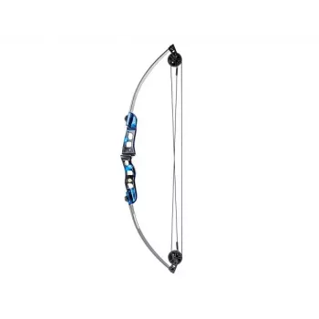 Arco compuesto POE LANG Firestar 25 lbs, construcción de carbono/aluminio, 740 mm de longitud, 3 flechas y reposaflechas
